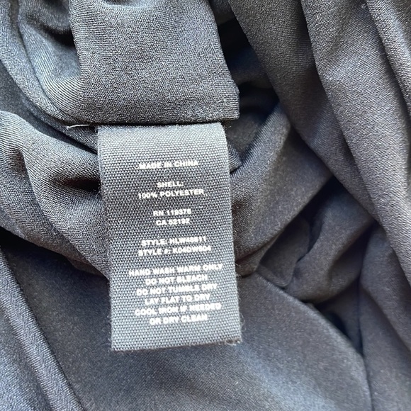 NWT Helmut Lang Women’s Twist Dress In Basalt Black,Side Slit,Size XS - Picture 12 of 14